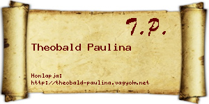 Theobald Paulina névjegykártya